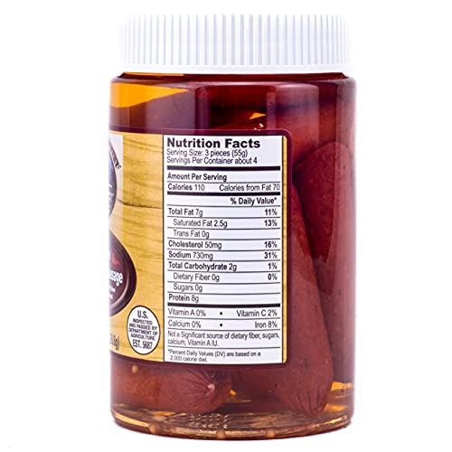 Backroad Country Red Hot Polish Sausage 8oz Pack of 2