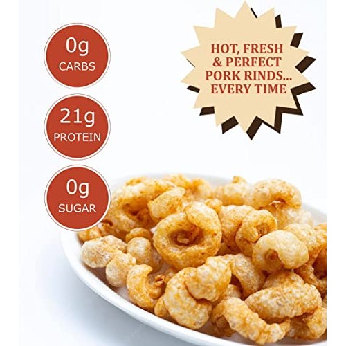 Premium Microwave Pork Rinds Barbecue, 1 Ounce Pack of 10