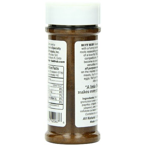 Bad Byrons, Butt Rub Seasoning, 4.5 Oz