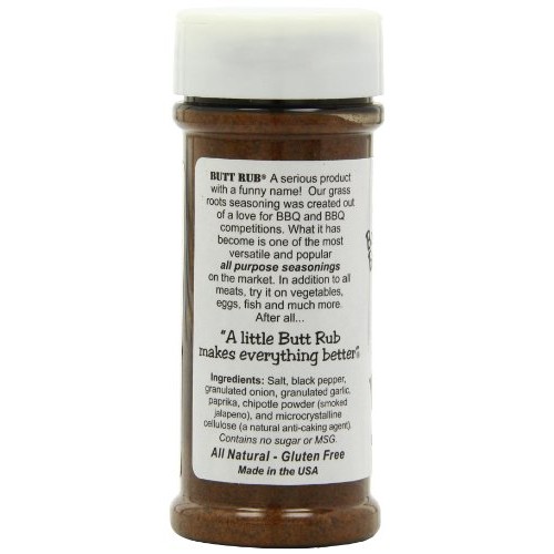 Bad Byrons, Butt Rub Seasoning, 4.5 Oz