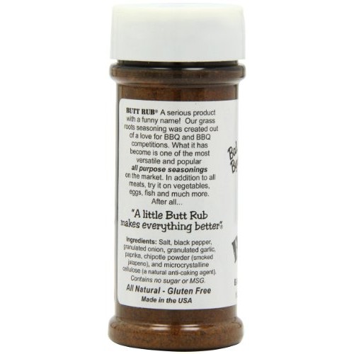Bad Byrons, Butt Rub Seasoning, 4.5 Oz