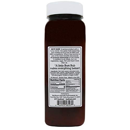Bad Byrons Butt Rub Barbecue Seasoning, 26 Ounce