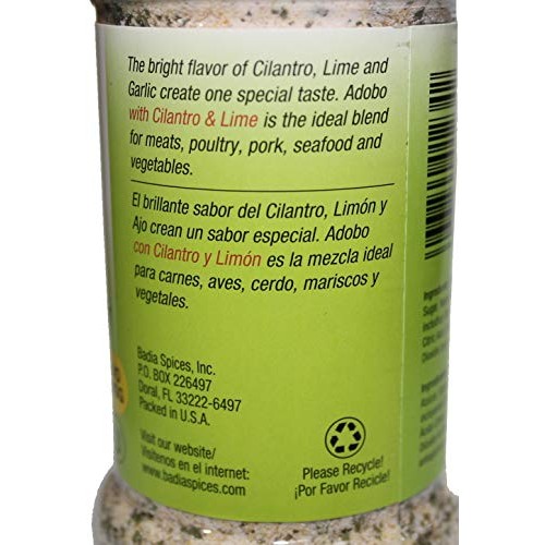 Badia Adobo With Cilantro &Amp; Lime 12.75 Oz, Kosher, Gf, No Msg