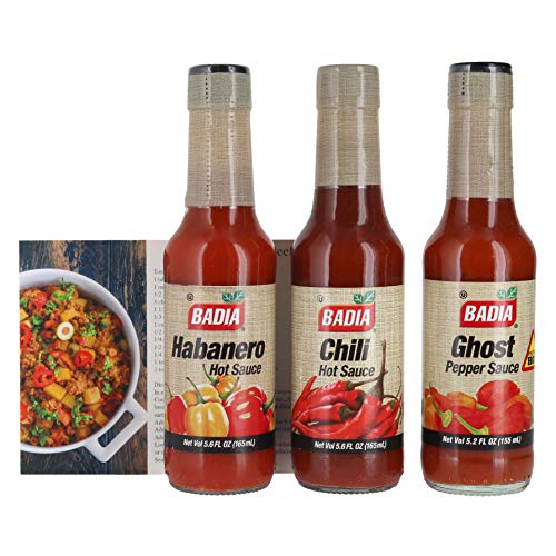 Badia Habanero, Ghost Pepper, And Chili Pepper Hot Sauces Bundle