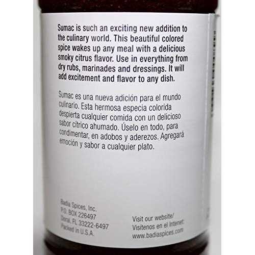 Badia Sumac Seasoning - 4.75 Oz Smoky Mediterranean Citrus Flav