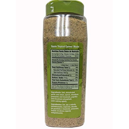 1.75 Lbs Sazon Tropical Meat Poultry &Amp; Fish Seasoning No Msg Kosher