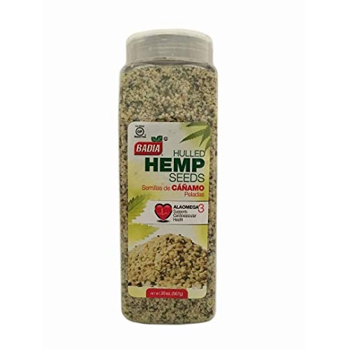20 Oz Hulled Hemp Seeds Fiber Health / Semillas De Cañamo Omega