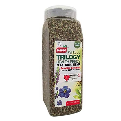 21 Oz Trilogy Seeds Whole Flax, Chia &Amp; Hemp Health Seed/Linaza,