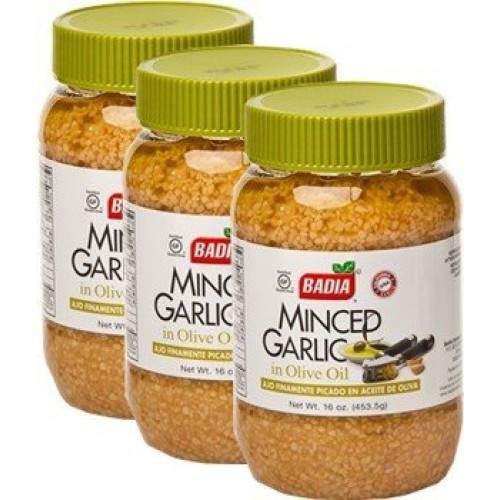Badia Minced Garlic In Olive Oil 16 Oz Pack Of 3