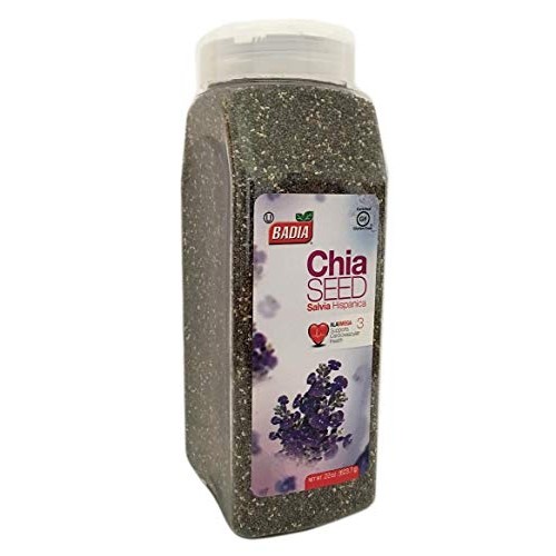 22 Oz Bottle-Whole Chia Seeds/Semillas Salvia Hispanica Kosher