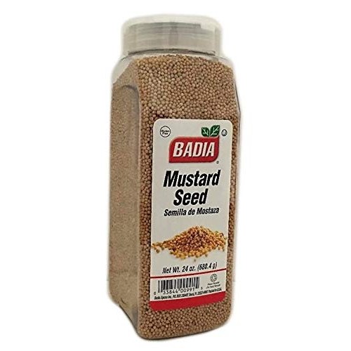24 Oz Badia Whole Yellow Mustard Seed Semillas De Mostaza Entera