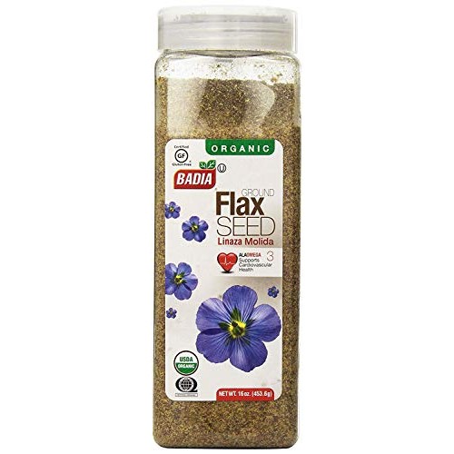 Badia Organic Flax Seed, Ground, 16-Ounce 2 Pack