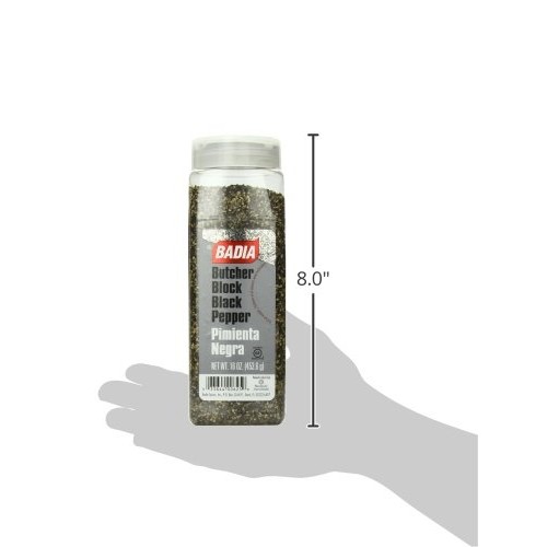 Badia Black Pepper Butcher Block, 16 Ounce