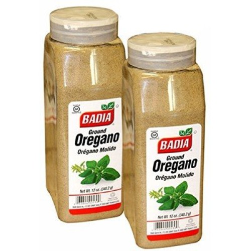 Badia Ground Oregano 12 Oz. Large Container. Pack Of 2