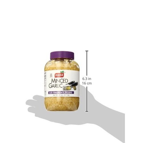 Badia Minced Garlic In Water, 32 Ounce Pack Of 6