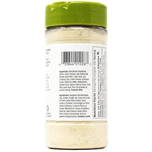 Badia Ranch All Purpose Seasoning, 5 Ounce Pack of 6, Off Whit...