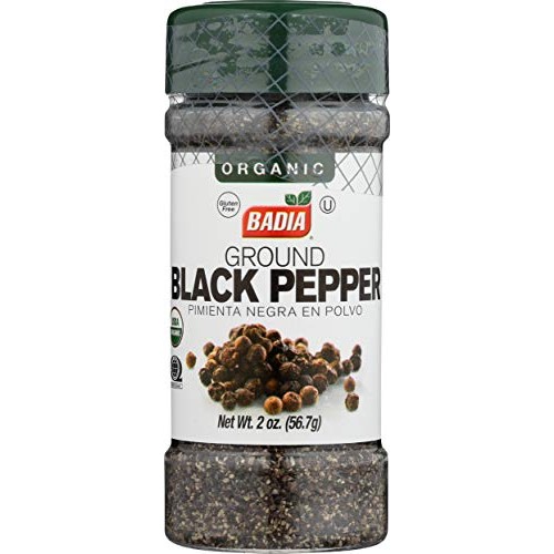 Badia Spices Organic Ground Black Pepper, 2 Oz