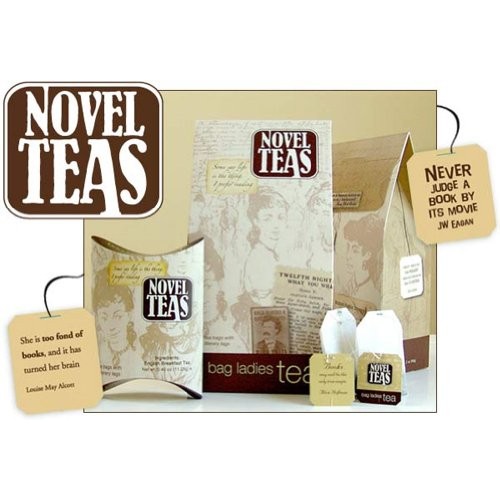 Novel Teas Contains 25 Teabags Individually Tagged With Literary