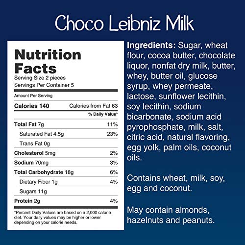 Bahlsen Choco Leibniz Milk Cookies 1 Box