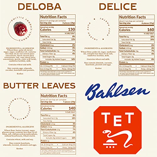 Bahlsen Delice, Deloba, and Butter Leaves Sampler 3 Pack | 3 c...