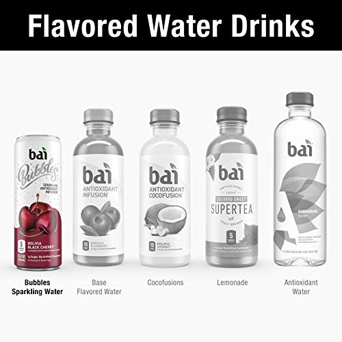 Bai Bubbles, Sparkling Water, Bolivia Black Cherry, Antioxidant