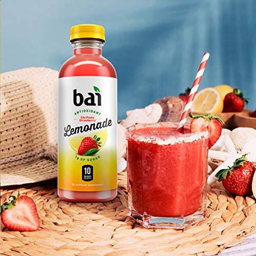 Bai Flavored Water, São Paulo Strawberry Lemonade, Antioxidant I