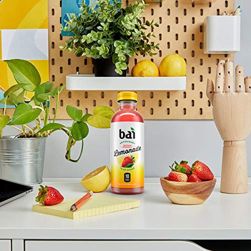 Bai Flavored Water, São Paulo Strawberry Lemonade, Antioxidant I