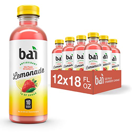 Bai Flavored Water, São Paulo Strawberry Lemonade, Antioxidant I