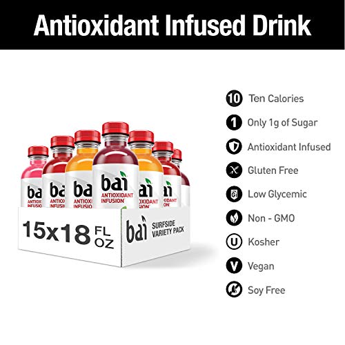 Bai Surfside New Variety Pack 15 /18 Fl Oz Net Wt 270 Fl Oz