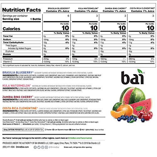 Bai Surfside New Variety Pack 15 /18 Fl Oz Net Wt 270 Fl Oz