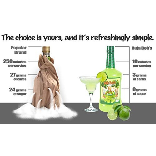 Baja Bobs Original Margarita Mix - 32 Oz - Sugar Free Cocktail Baja Bobs Original Margarita Mix - 32 Oz - Sugar Free Cocktail