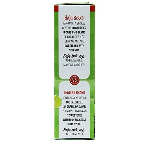 Baja Bobs Original Margarita Mix Singles Contains 8 Single-Ser