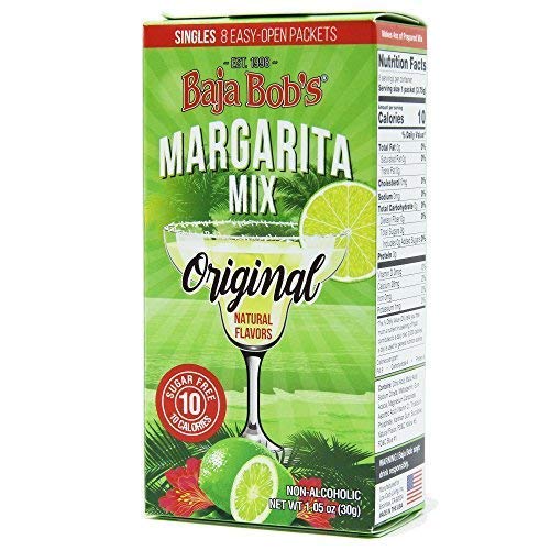 Baja Bobs Original Margarita Mix Singles Contains 8 Single-Ser