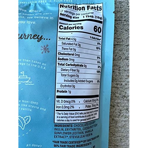 Bake Believe Baking Chips All Natural Stevia Sweetened Dark Cho