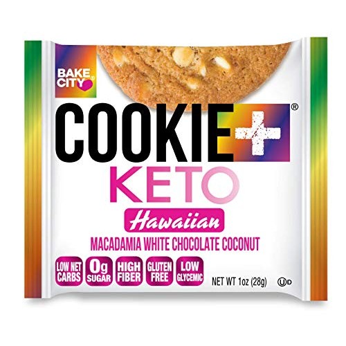 Bake City Cookie Plus Keto | 1Oz Hawaiian Cookies 12 Pack, Glu