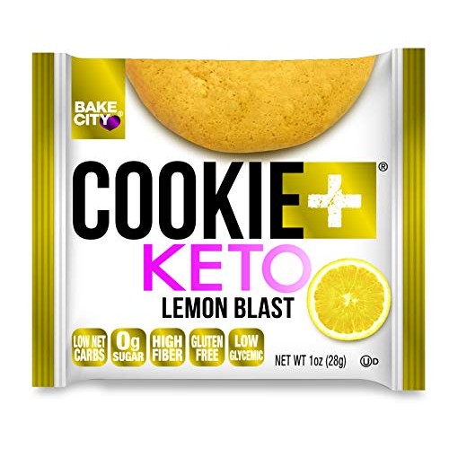 Bake City Cookie Plus Keto | 1Oz Lemon Blast Cookies 12 Pack,