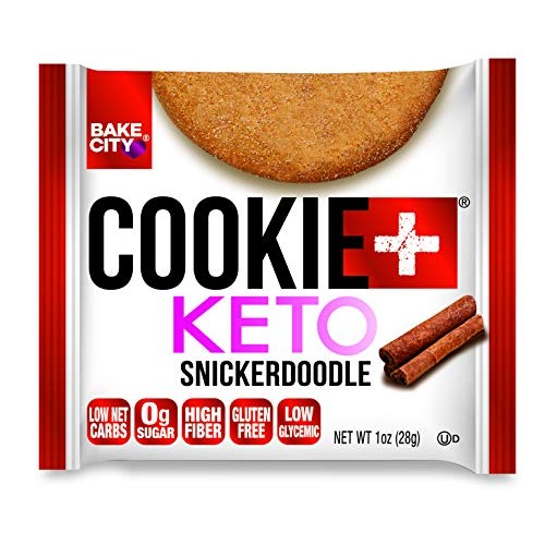 Bake City Cookie Plus Keto | 1Oz Snickerdoodle Cookies 12 Pack