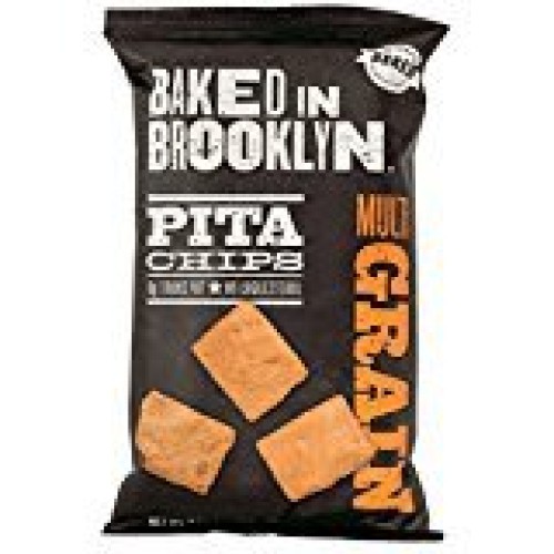 Baked In Brooklyn Pita Chips, Multigrain, 8Oz. Bags Pack Of 12