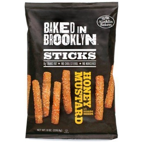 Baked In Brooklyn Breadsticks, Honey Mustard, 8Oz. Bags Pack Of