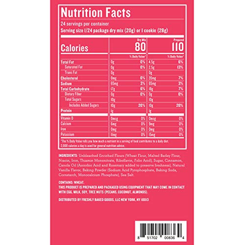 Baked Classic Snickerdoodle Cookie Baking Mix. Makes 24 Cookies,