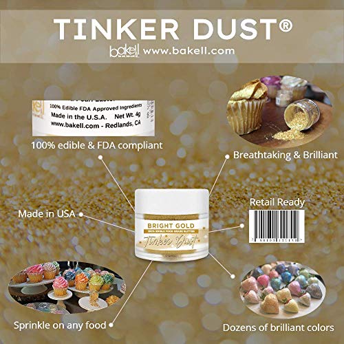 Bakell Burgundy Red Edible Glitter, 5 Gram | Tinker Dust Edible