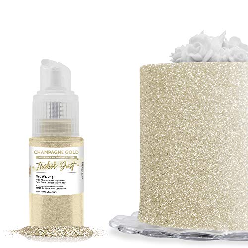 Bakell Chamagne Gold Edible Glitter Spray Pump, 25G | Tinker D