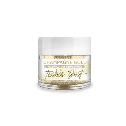Bakell Champagne Gold Edible Glitter, 5 Gram | Tinker Dust Edibl