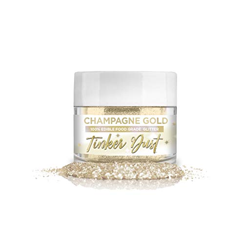 Bakell Champagne Gold Edible Glitter, 5 Gram | Tinker Dust Edibl