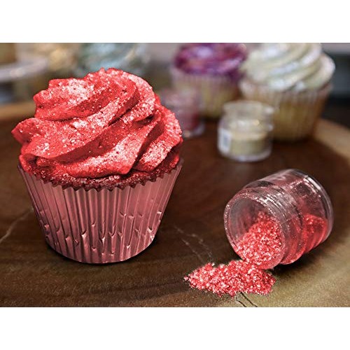 Bakell Classic Red Edible Glitter, 25 Grams | Tinker Dust Edible