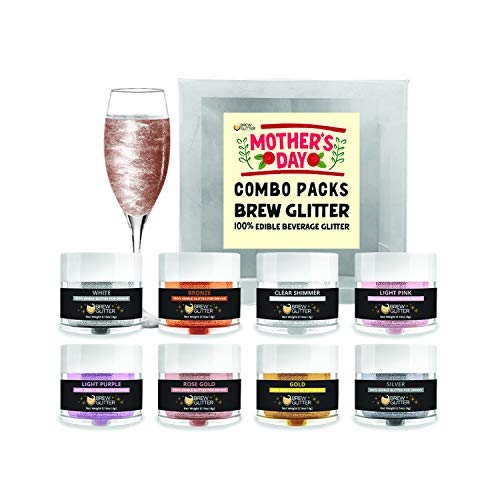 Bakell Edible Brew Glitter 8 Pc Mothers Day Combo Pack B 4 Gra