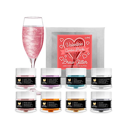 Bakell Edible Brew Glitter 8 Pc Valentines Day Combo Pack A 4