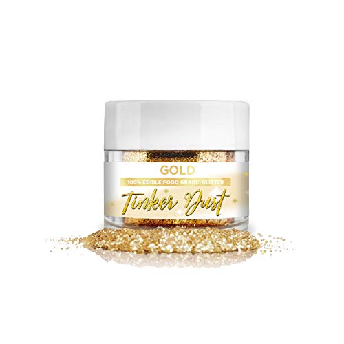 Bakell Gold Edible Glitter, 5 Gram | Tinker Dust Edible Glitter