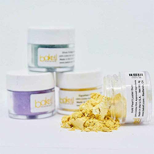 Bakell Gold Pearl Edible Luster Dust &Amp; Paint, 4 Gram | Luster Du
