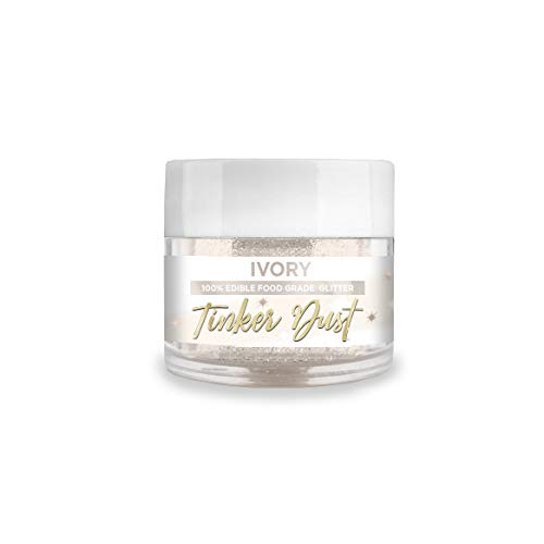 Bakell Ivory Edible Glitter, 5 Gram | Tinker Dust Edible Glitter